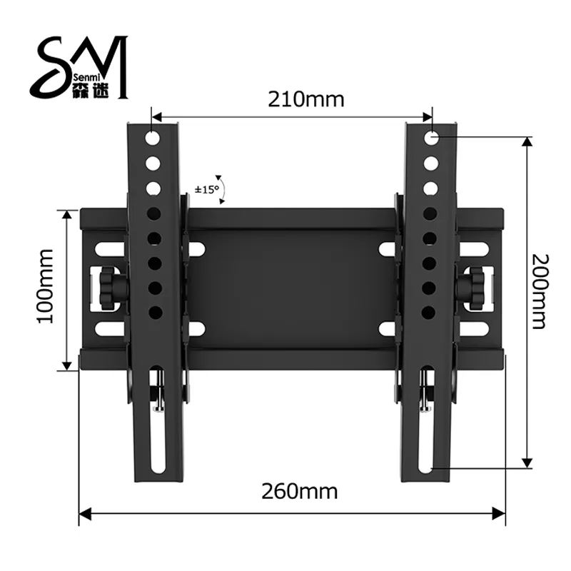 14&rdquo;-43&rdquo; Малое наклонное настенное крепление для телевизора C211 (3)