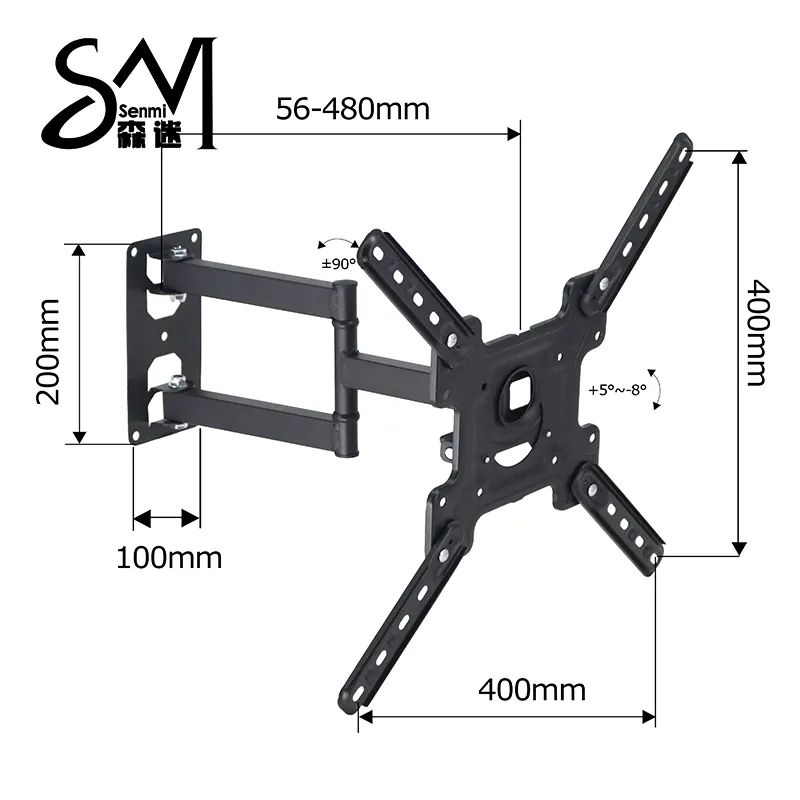 26&rdquo;-55&rdquo; Классическое поворотное настенное крепление для ТВ CP305S1 (3)