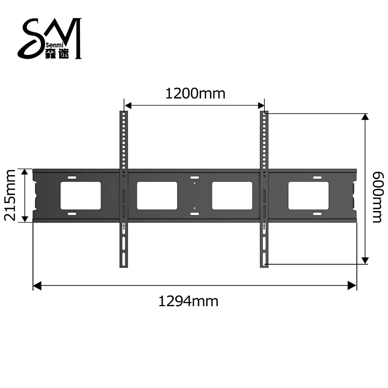60”-150” Сверхбольшое фиксированное крепление для телевизора B1261 (3)